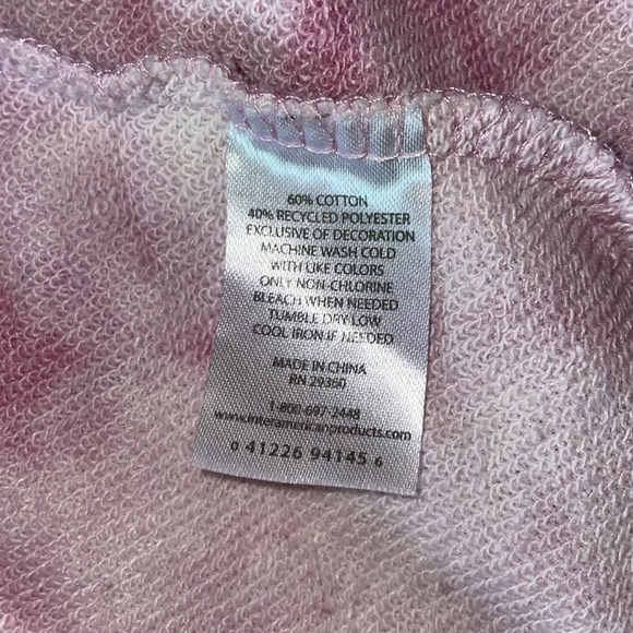 DIP Pink Tie-Dye Cowl Neck Sweatshirt. Size 1X - Picture 4 of 4